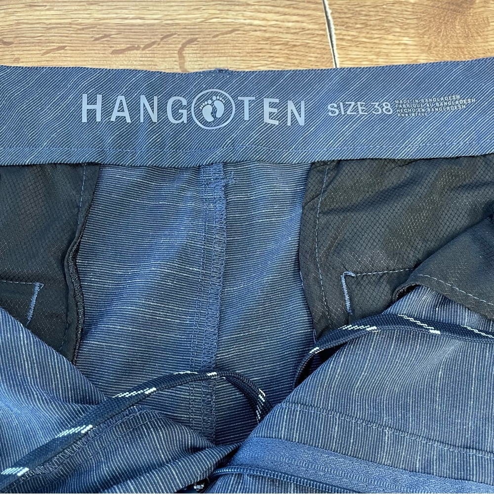 Men's Blue Shorts with Drawstring - Picture 6 of 6